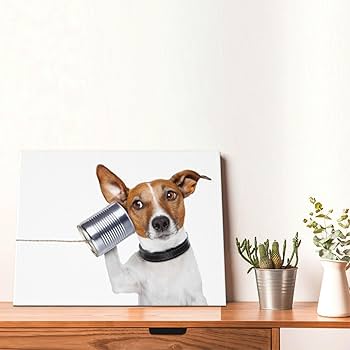 Amazon.co.jp: かわいい ジャックラッセル テリア 犬柄 アート